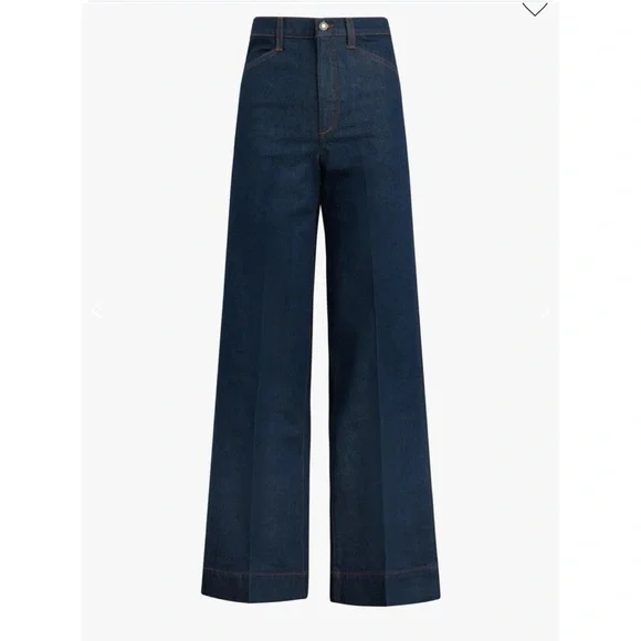 NWT Favorite Daughter Mischa High Rise Wide Leg Jeans Denim in Pepper Blue 30 - Picture 7 of 16